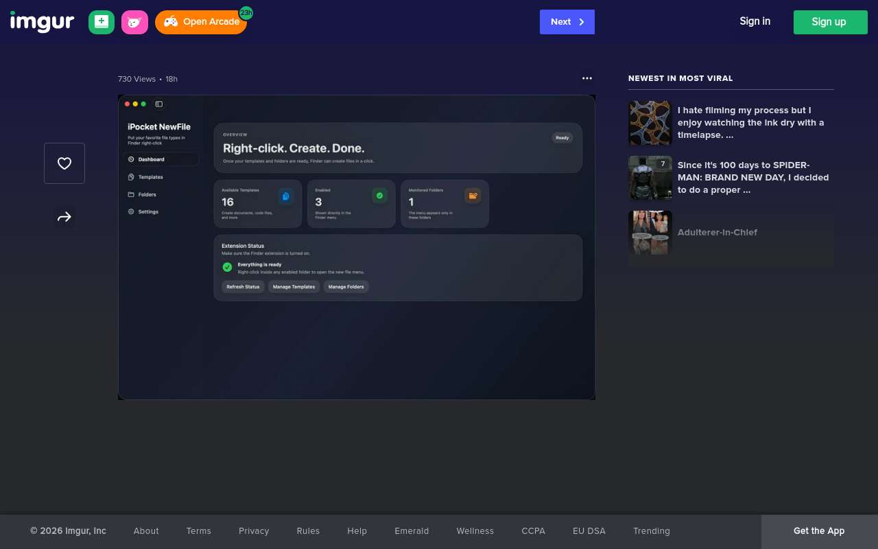 一个 MacOS 右键新建文件的拓展应用，我知道本站大佬应该用不上😄