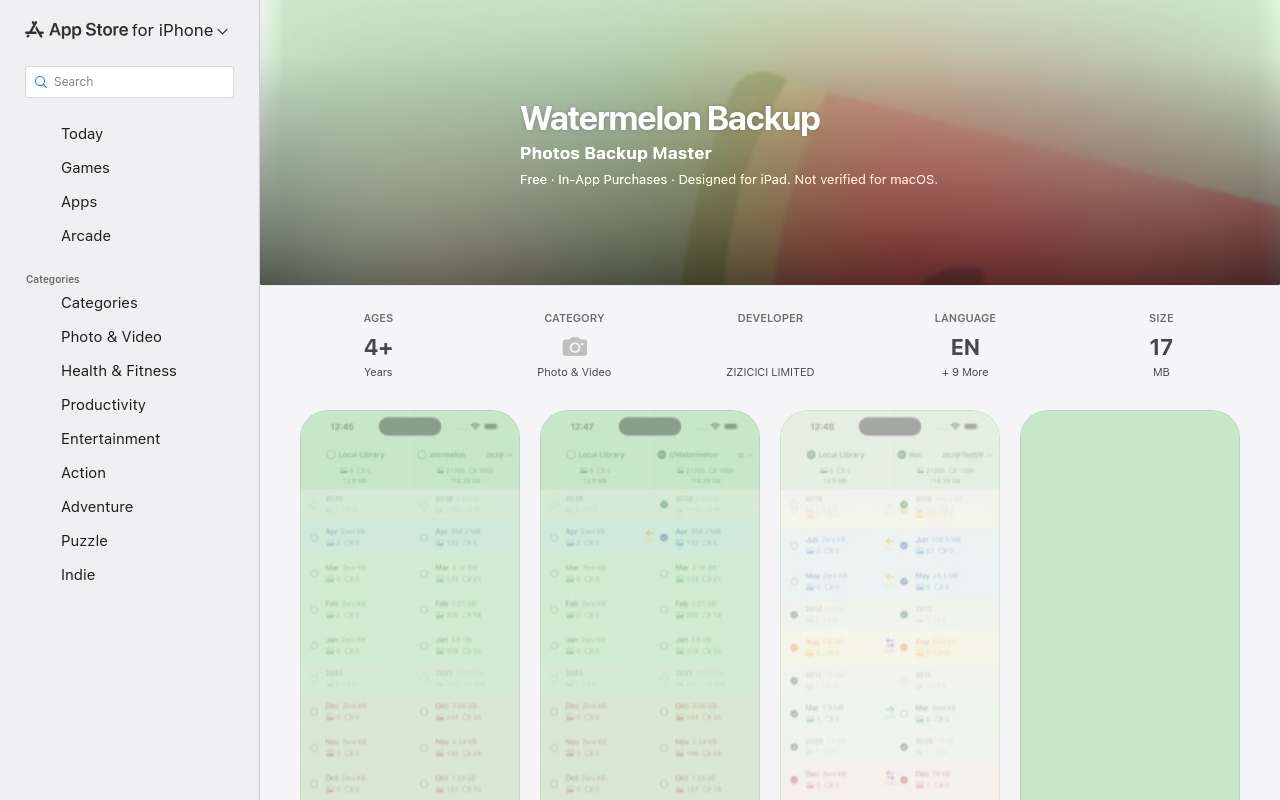 iOS 照片备份 App「🍉西瓜备份」上线，直接免费