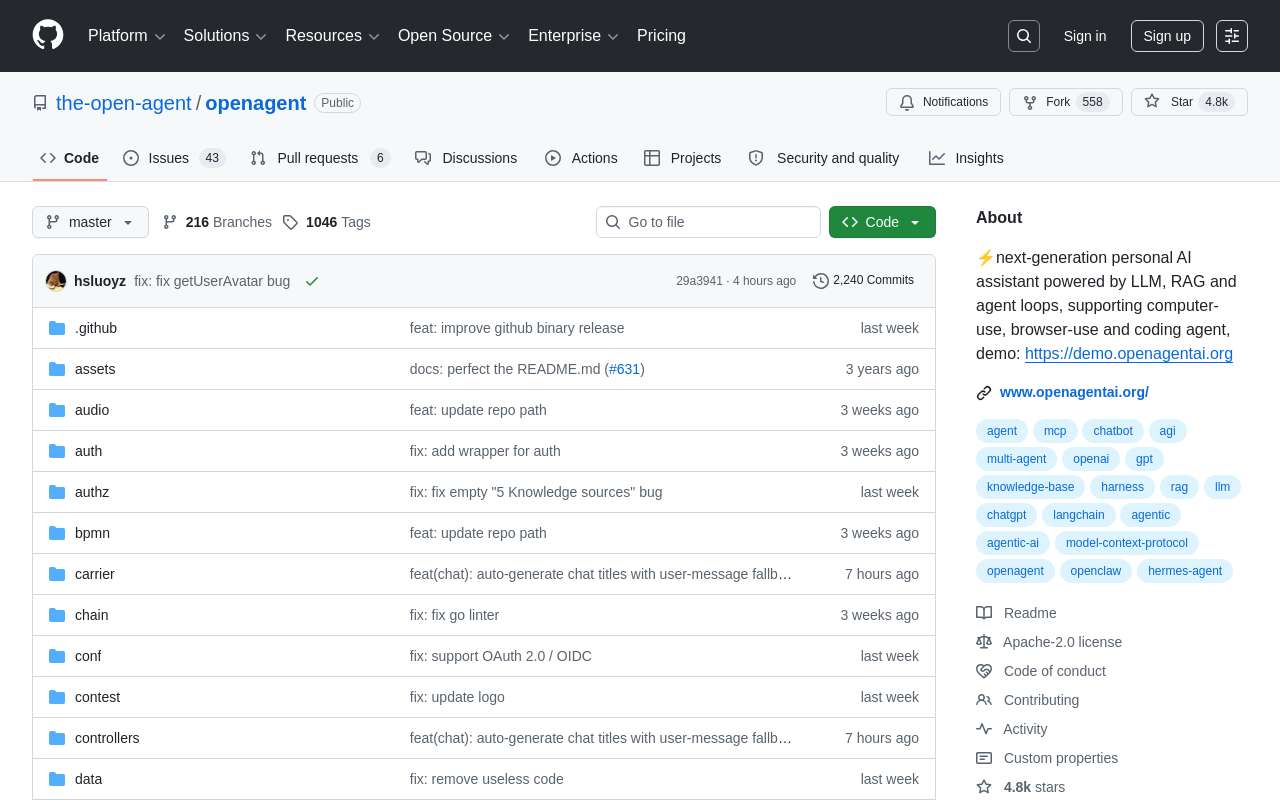 OpenAgent：单文件版龙虾——仅有一个文件，双击就能跑的高性能 Agent