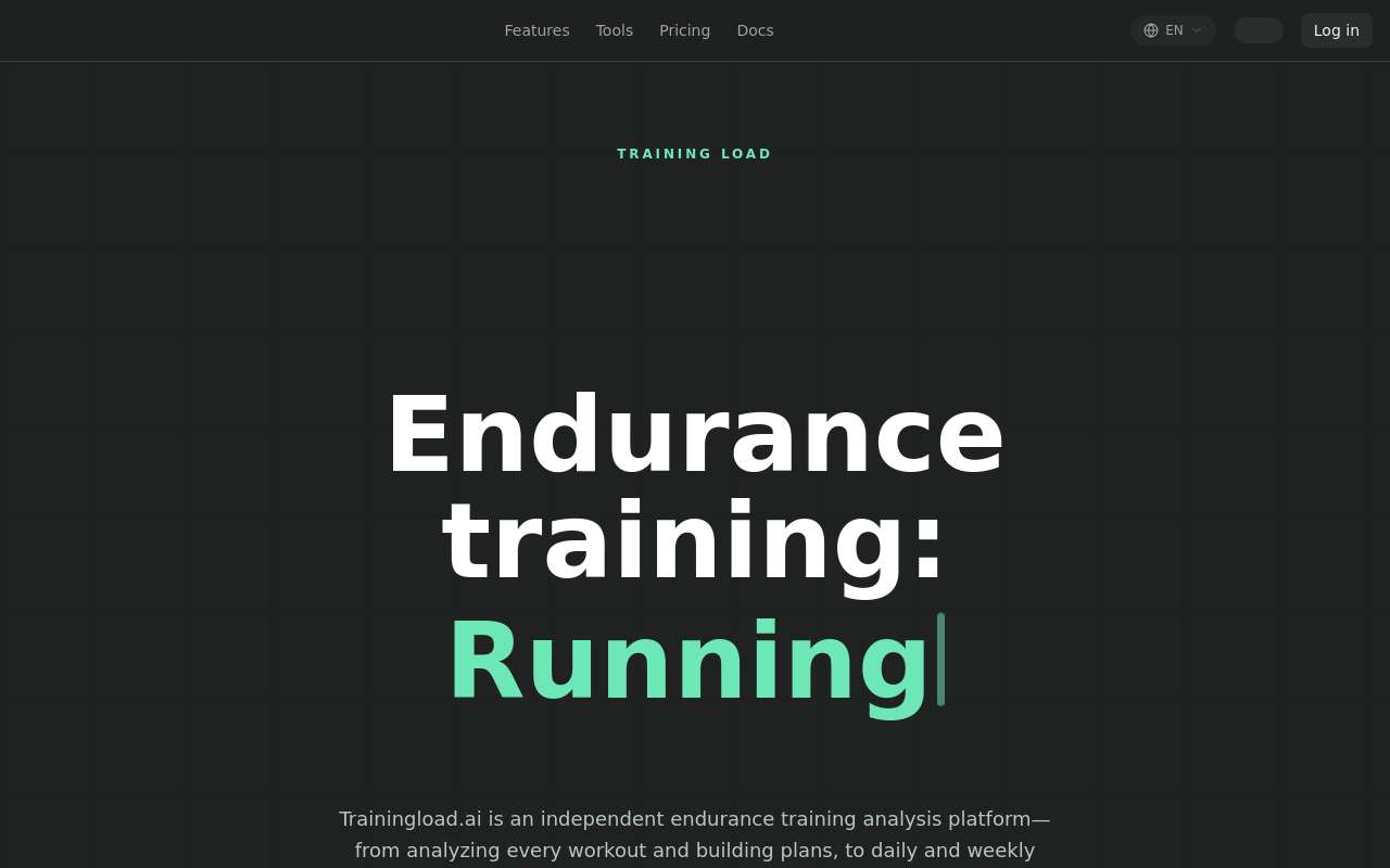 我们做了一个基于负荷的耐力训练平台 Trainingload.ai，想请跑步/骑行朋友试试