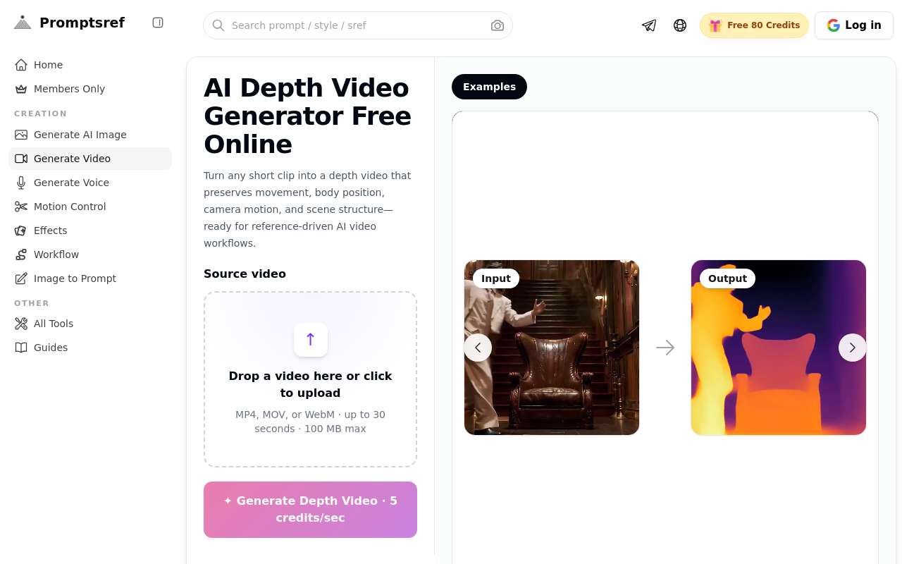 做了一个把普通视频转成深度视频的小工具，方便 AI 视频复刻动作