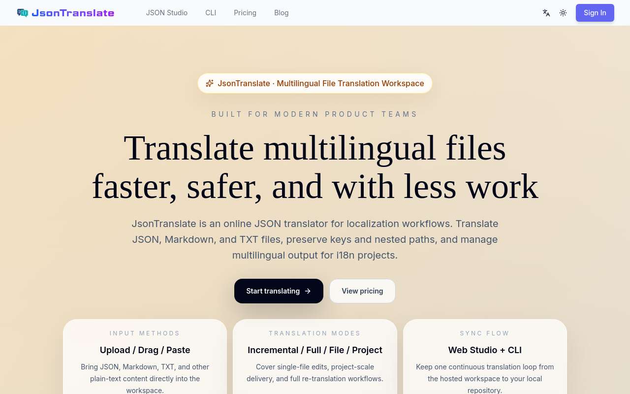 自造轮子分享， ai 国际化 json translate 小工具