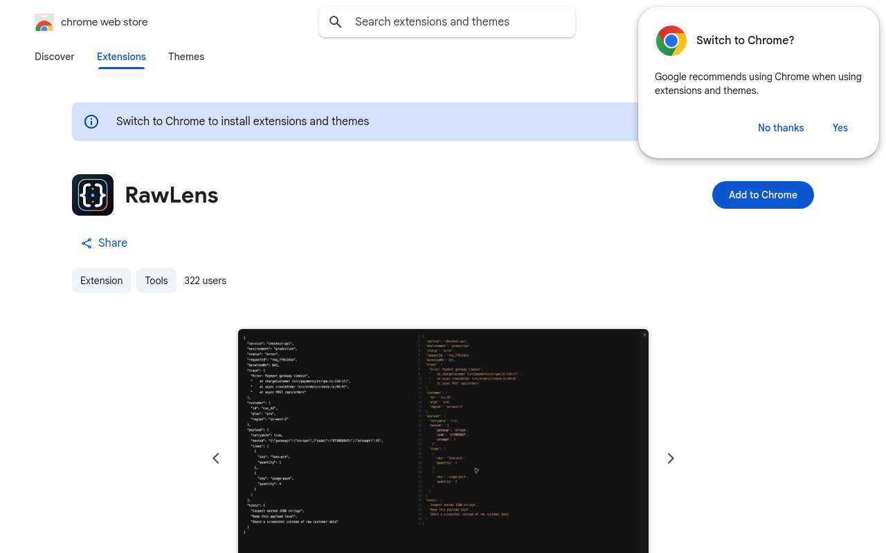 RawLens:嵌套 JSON 字符串格式化插件