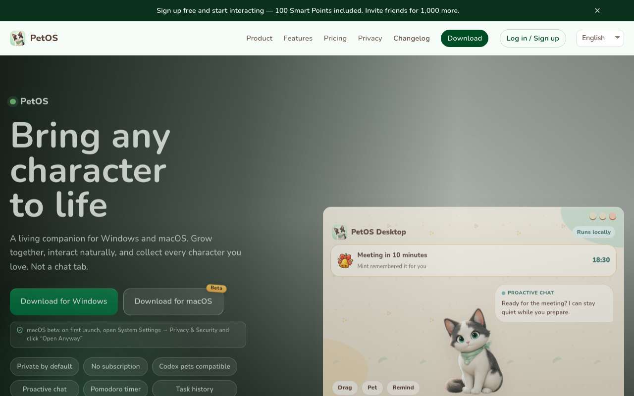 1 个月之后,我把 PetOS 从「AI 桌宠」重新定义成了「桌面伙伴」