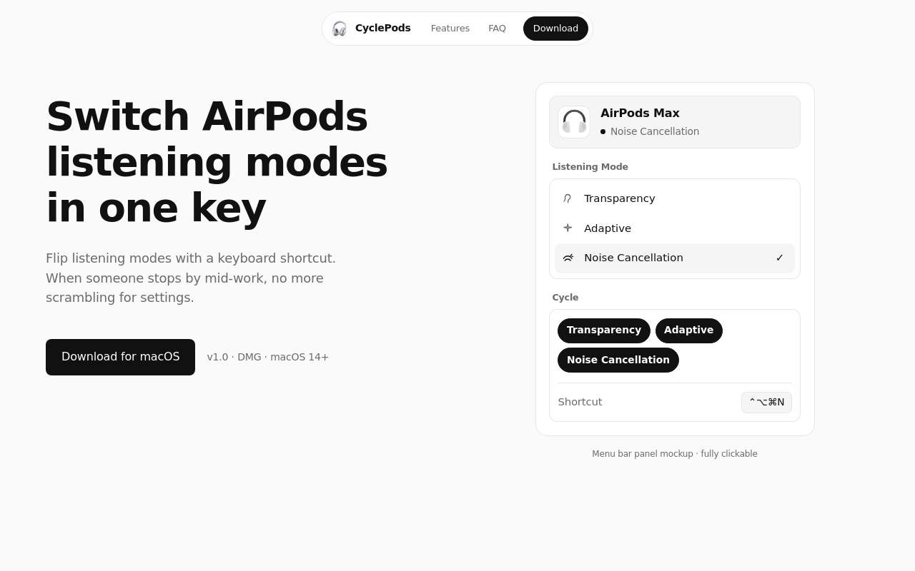 介绍一个我开发的免费 AirPods 小工具