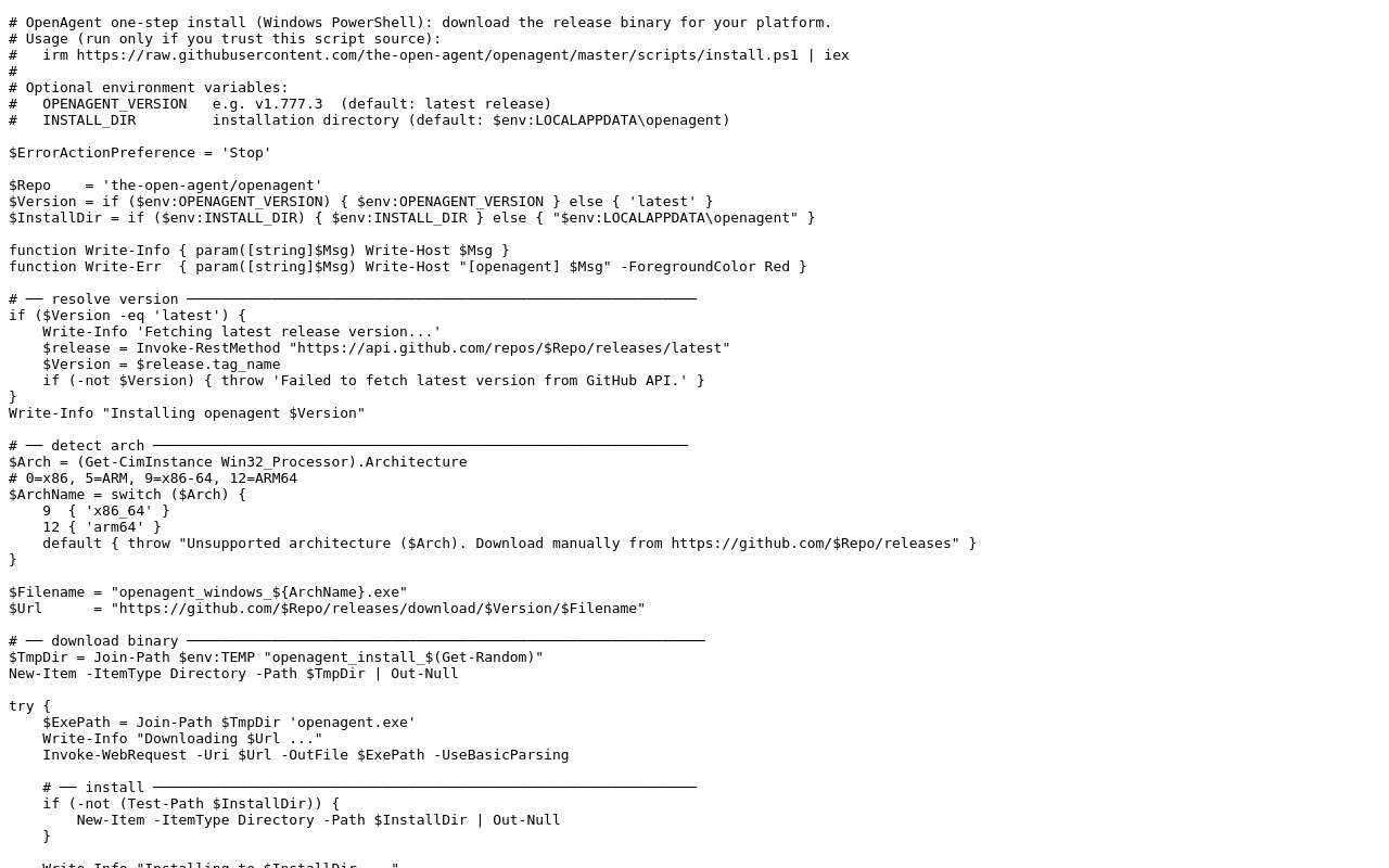 OpenAgent:一个 exe 就能跑的自托管 AI Agent 平台, Windows 上不用 Docker 也不用 WSL