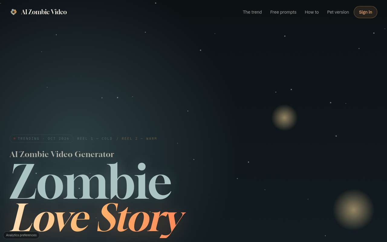 做了一个 AI Zombie Video 小工具:如果变成丧尸,他还会记得你吗?